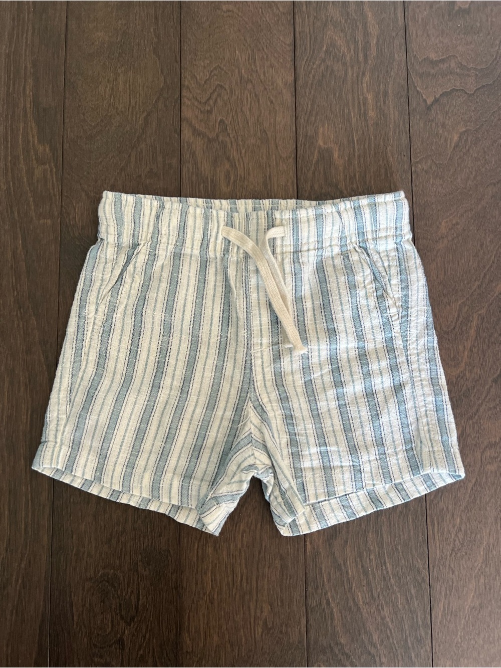H&M Light Blue and White Striped Kids Shorts